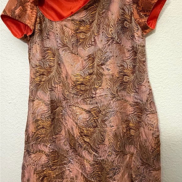 Kim Shui Brocade Mandarin Collar Mini DressStyle: Cheongsam-inspired mini dres - Picture 3 of 16